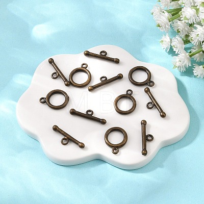 Brass Toggle Clasps KK-P141-01AB-1