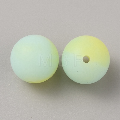 Luminous Round Food Grade Silicone Beads SIL-TAC0007-04K-1