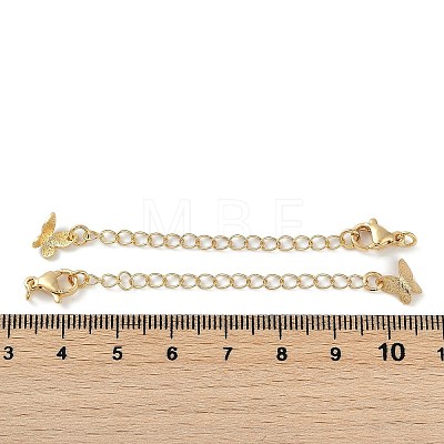 Brass Ends with Chains KK-P283-33G-1