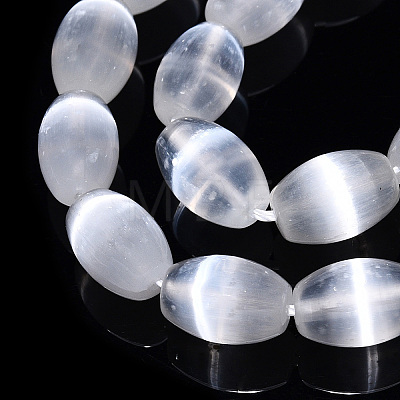 Dyed Natural Selenite Beads Strands G-T138-233A-1