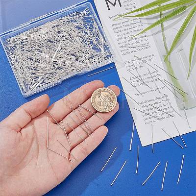 500Pcs Brass Flat Head Pins KK-SC0005-26B-1
