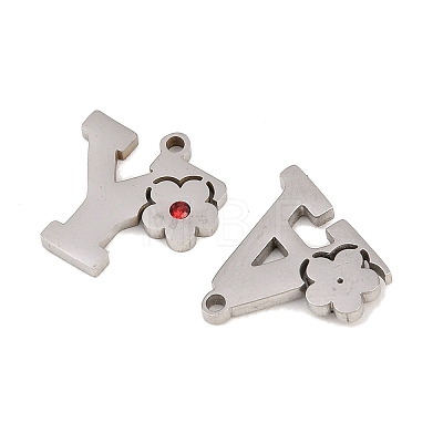 304 Stainless Steel Rhinestone Pendants Sets STAS-B123-03P-1