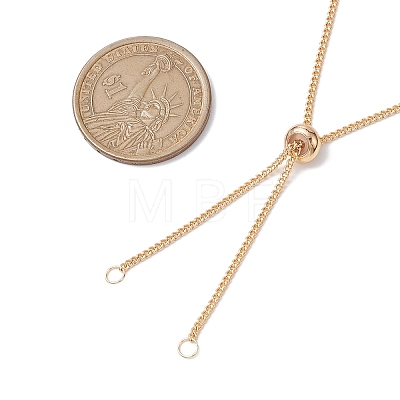 Brass Slider Necklace Makings AJEW-JB01263-01-1