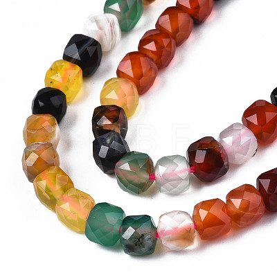 Natural Agate Beads Strands G-S359-375C-1