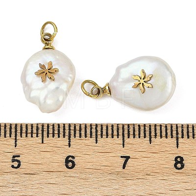 Natural Keshi Pearl Pendants STAS-Z136-01G-05-1
