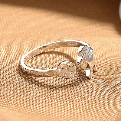 Brass Cuff Open Rings for Women WGDB5DF-01-1