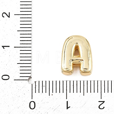Brass Micro Pave Cubic Zirconia Beads KK-C170-35G-1