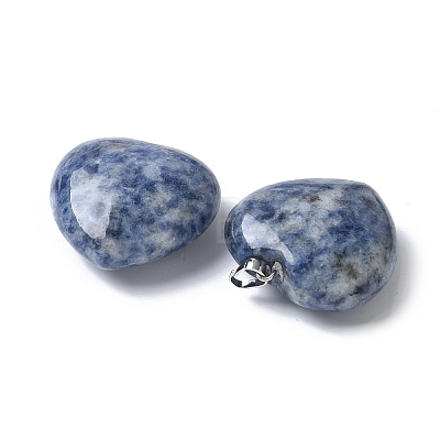 Natural Blue Spot Jasper Pendants G-A259-02P-08-1