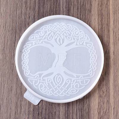 Tree of Life DIY Silicone Coaster Molds DIY-E073-03C-1