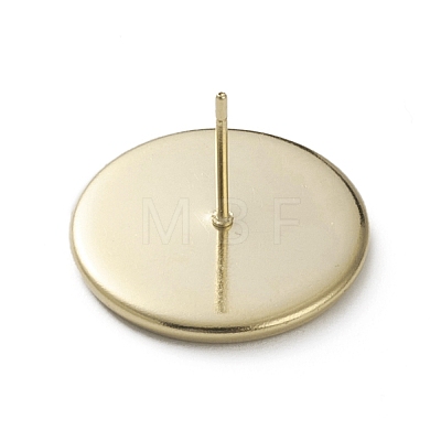 Brass Stud Earring Settings KK-L205-13G-E-1