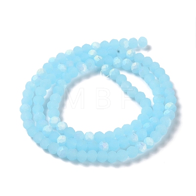 Imitation Jade Glass Beads Strands EGLA-A034-J4mm-MB06-1