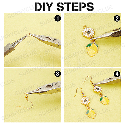 DIY Fruit Dangle Earring Making Kit DIY-SC0018-99-1