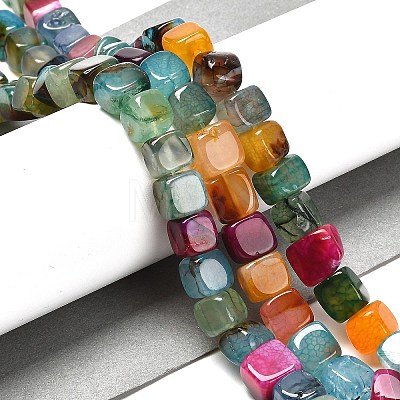 Natural Dragon Veins Agate Beads Strands G-NH0018-A02-01-1