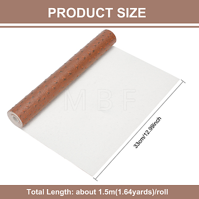 Ostrich PVC Imitation Leather Fabric DIY-WH0028-10A-01-1