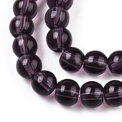 Transparent Glass Beads Strands LS-GLAA-T032-T4mm-03-1