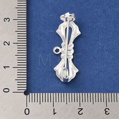 Brass Brooches Findings KK-M285-34S-1