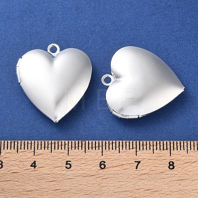 Rack Plating Brass Locket Pendants KK-F090-01S-1