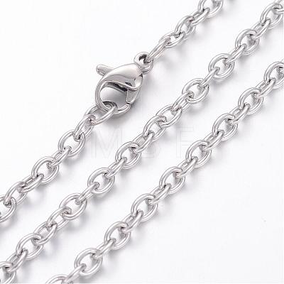 304 Stainless Steel Necklace MAK-K004-16P-1