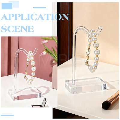 6Pcs Plastic Single Bracelet Display Stands BDIS-GO0001-01B-1