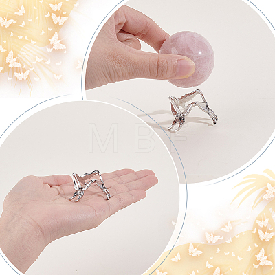 Alloy Crystal Ball Holders ODIS-WH0007-59B-P-1