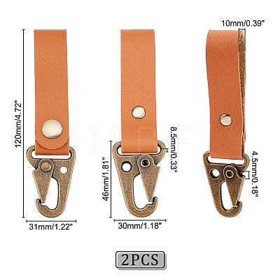 Tactical PU Leather Molle Hooks FIND-WH0110-196B-1