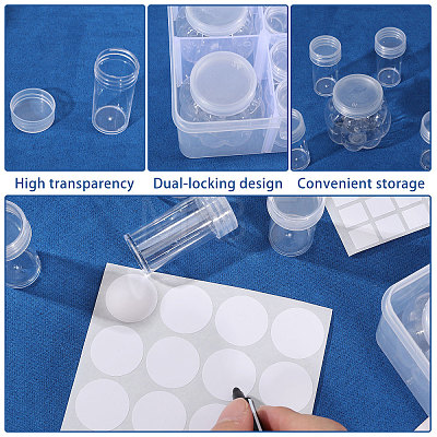 Rectangle Plastic Organizer Storage Grid Bead Containers CON-WH0100-80-1