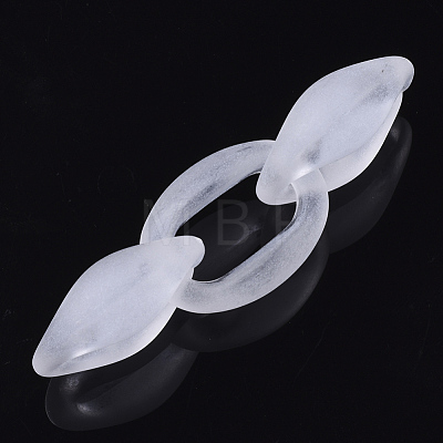 Transparent Frosted Acrylic Linking Rings FACR-N004-005-1