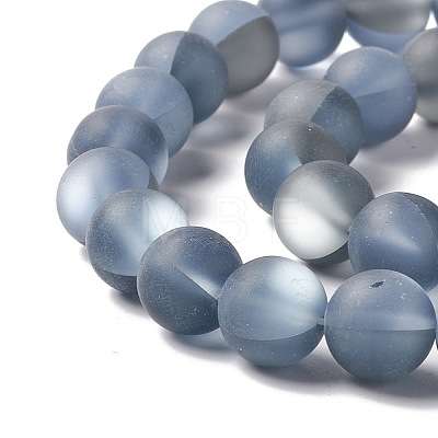 Synthetic Moonstone Beads Strands G-E573-01C-28-1