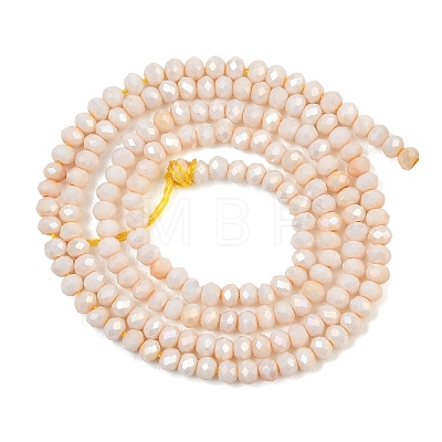 Electroplate Rondelle Glass Beads Strands GL-T021-2x2.5mm-17-18-1