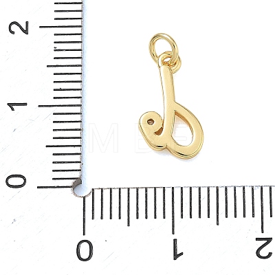 Brass Micro Pave Clear Cubic Zirconia Charms KK-D289-66G-D-1