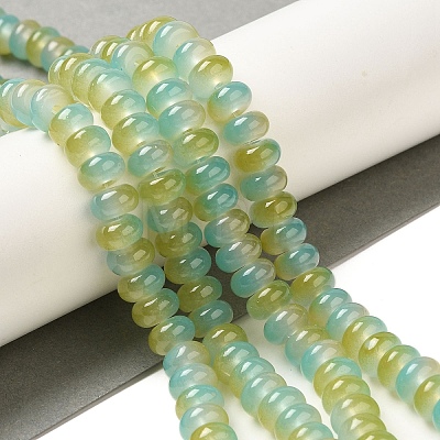 Baking Paint Glass Beads Strands DGLA-C003-01F-1