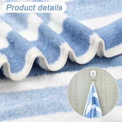Polyester Stripe Towel AJEW-FZC0001-007A-1
