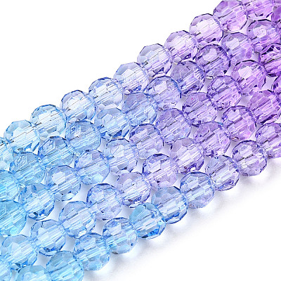 Transparent Glass Beads Strands GLAA-E036-07M-1