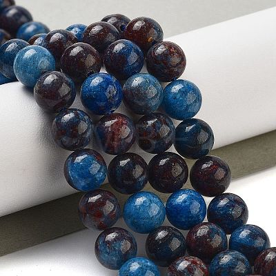 Natural Blue Opal Beads Strands G-H045-A02-8MM-1