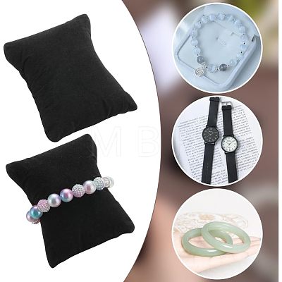 4Pcs 2 Colors Lint Bracelet/Watch Pillow Jewelry Displays BDIS-BBC0001-01-1