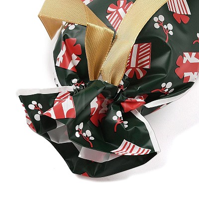 Christmas Gift Box Plastic Packing Pouches Drawstring Bags ABAG-Q053-03F-1