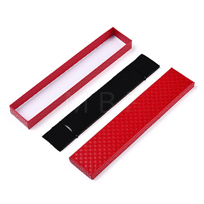 Rhombus Textured Cardboard Jewelry Necklace Boxes LS-CBOX-T006-03D-1
