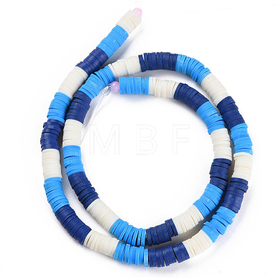 Fixed 3 Color Handmade Polymer Clay Bead Strands CLAY-S096-029H-1