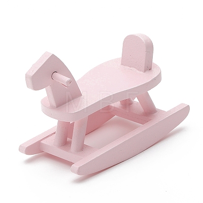 MDF Board Rocking Horse Miniature Ornaments PW-WG3DFD4-02-1