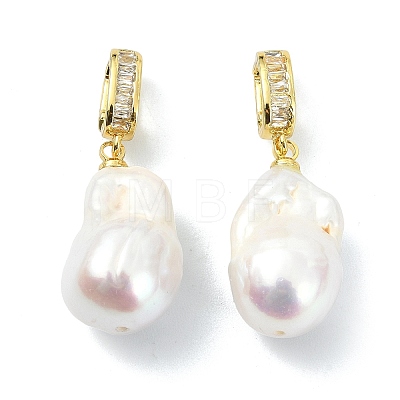 Natural Baroque Keshi Pearl Edison Pearl Pendants PALLOY-JF05285-1