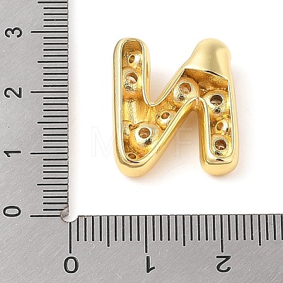 Brass Micro Pave Clear Cubic Zirconia Pendant KK-Z046-01G-N-1