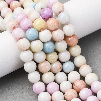 Ombre Effect Dyed Glass Beads Strands GLAA-T031-01O-06-1
