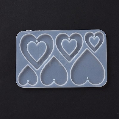 DIY Playing Card Theme Pendants Silicone Molds DIY-C076-01C-1
