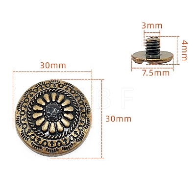 Alloy Decorative Buttons PW-WG1200D-05-1