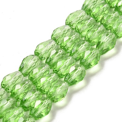 Glass Beads Strands EGLA-E010-8x12mm-14-1