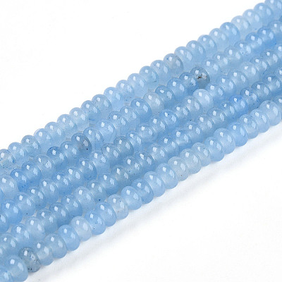 Dyed Natural White Jade Beads Strands X-G-T139-57A-05-1
