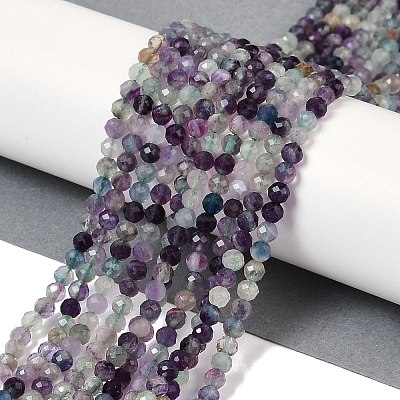 Natural Fluorite Beads Strands G-A252-A01-01-1