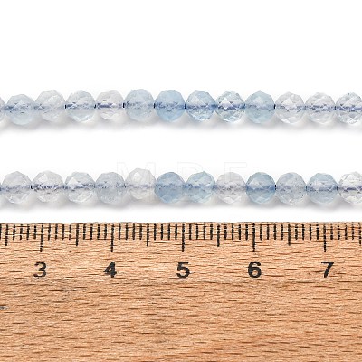 Natural Aquamarine Beads Strands G-A276-C09-4mm-01-1