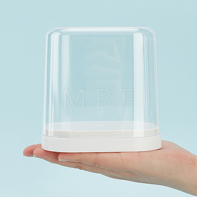 Transparent Plastic Minifigure Display Cases ODIS-WH0029-71-1