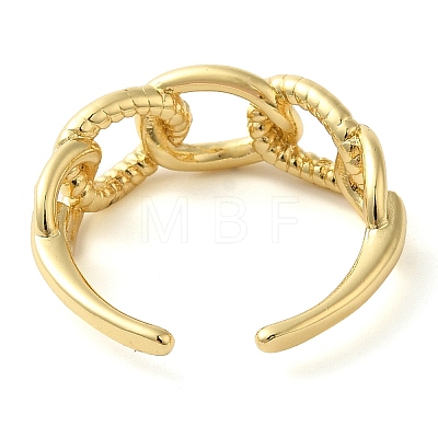 Brass Open Cuff Rings for Women RJEW-Z070-07G-04-1